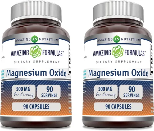 Miniatura 6 de Amazing Formulas Suplemento de óxido de magnesio de 500 mg Sin OMG Sin gluten Fabricado en Estados Unidos (360 unidades)
