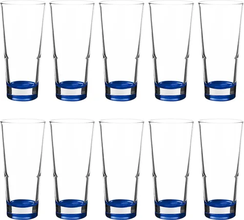 Miniatura 14 de DISCOUNT PROMOS Juego de 10 vasos Navara Highball de 15 onzas, paquete a granel, perfectos para utensilios de bar, mezcla de cócteles, vasos para En
