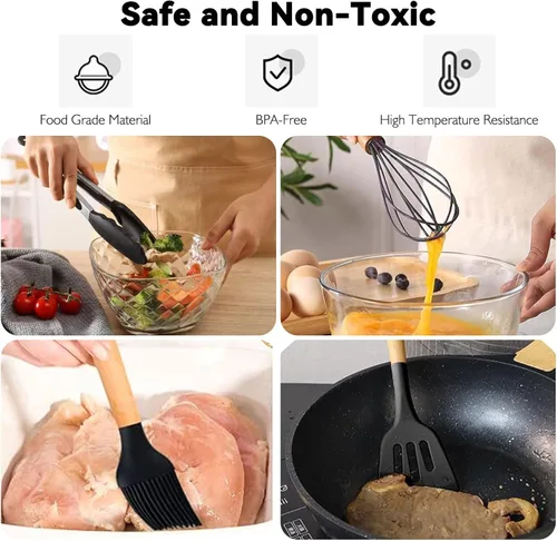 Miniatura 3 de Camping Accessories Kitchen Cooking Utensils Set - Portable Outdoor Camp Cookware Set, Silicone Camper Essentials Gear Must Have Supplies for Travel