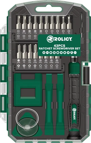 Kit de destornilladores de precisión, 43 en 1 con 36 puntas kit de herramientas de reparación multifunción, kit de controlador magnético con