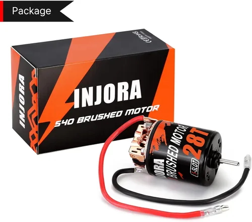 Miniatura 6 de INJORA Motor cepillado 540 impermeable 5-Slot 28T para escala 1/10 modelo RC coche oruga camión Buggy (INM10)