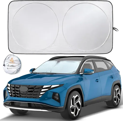 Miniatura 273 de EcoNour Parasol para parabrisas compatible con Hyundai Tucson 2016-2019 2020 2021, visera solar para parabrisas delantero y ventana, bloqueador
