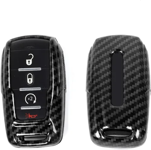 Miniatura 15 de RT-TCZ Funda para Llavero Estuche Cubierta Bolsa Porta Llaves Carcasa de Protección Accesorios para Dodge RAM 2018-2022, Morado