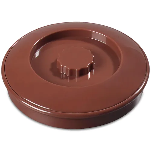 Carlisle FoodService Products 047528 Servidor de tortilla apilable con tapa, 7-1/4 pulgadas/2 pulgadas, Lennox Brown