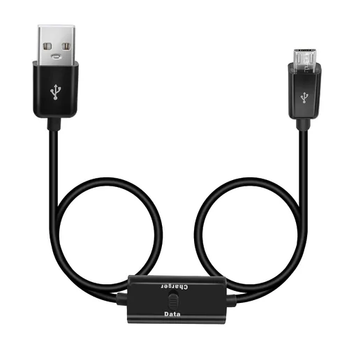 Miniatura 8 de GELRHONR USB a Micro USB de 3.3 ft con cable de carga de interruptor, compatible con transferencia de datos y alimentación para dispositivos micro