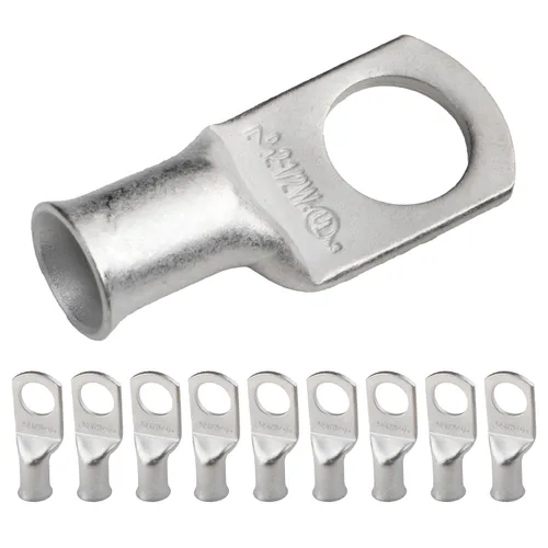 Miniatura 224 de SELTERM 5 piezas terminales de cable de cobre estañado 1/0 AWG perno de 1/2", extremos de cable de batería, terminales de anillo, conectores