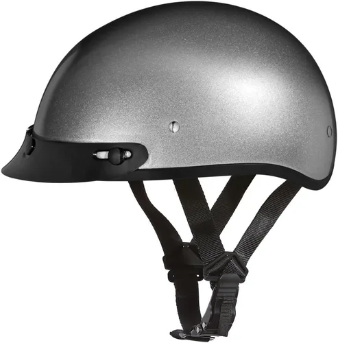 Miniatura 45 de Daytona Helmets - Medio casco de motocicleta con diseño de calavera y huesos cruzados – Aprobado DOT [Gráficos]