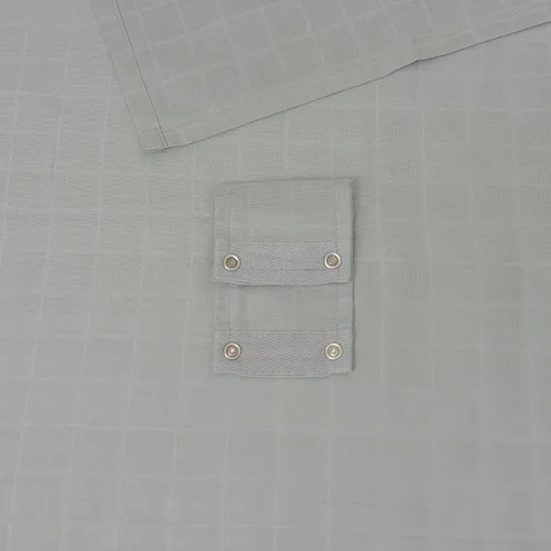 Miniatura 4 de Funda de asiento de automóvil para bebé, transpirable, 100% algodón orgánico certificado, toldo de muselina de alta calidad para asiento de Gris