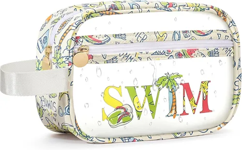 Miniatura 11 de COSHAYSOO Bolsas transparentes para aperitivos, bolsa de viaje para mujeres y niñas, lindas vacaciones de verano, playa, piscina, día del lago