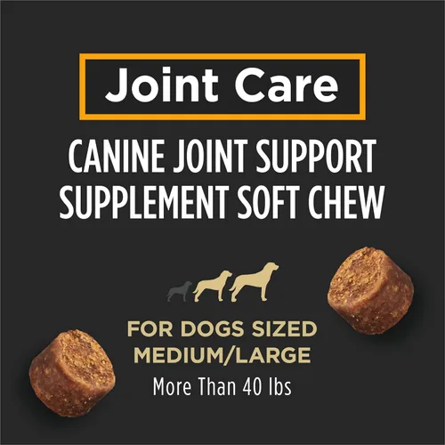 Miniatura 2 de Purina Pro Plan Suplemento veterinario para el cuidado de las articulaciones de perros de raza grande con glucosamina, condroitina y colágeno