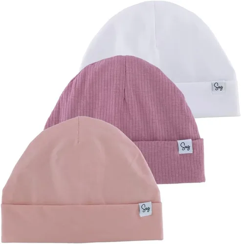 Miniatura 84 de Gorro de punto para recién nacido, para niños y niñas, con forro de satén sedoso, gorro para niños pequeños