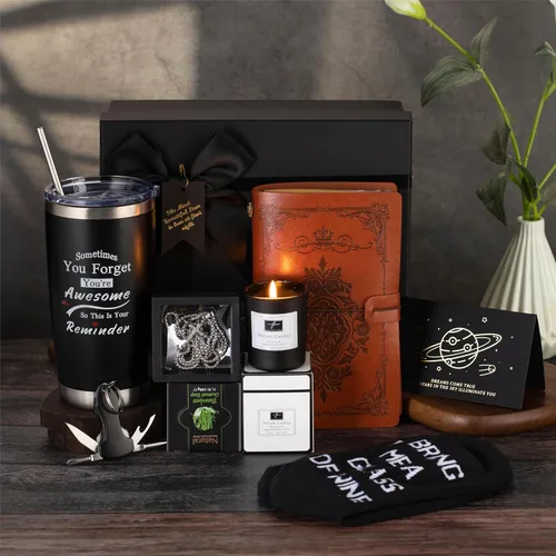 Regalos de cumpleaños para hombres, juego de cesta de regalo para él, caja de regalo de cumpleaños para papá, esposo, hermano, hijo, novio, amigo,