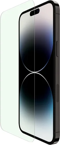 Miniatura 22 de Belkin ScreenForce - Protector de pantalla de privacidad de vidrio templado para iPhone 14 Pro, superficie tratada con revestimiento antihuellas