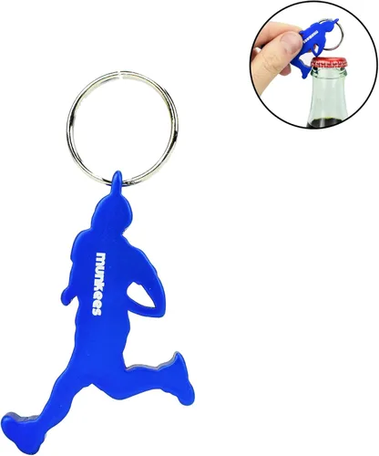 Miniatura 11 de Munkees - Llaveros para atletas, mini llaveros para deportes atléticos, pequeños jugadores de baloncesto y fútbol, esquiadores, corredores