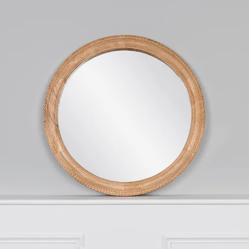 Miniatura 7 de Espejo de pared redondo canalizado contemporáneo de 32 pulgadas de diámetro, espejos de dormitorio para decoración de pared, espejo decorativo