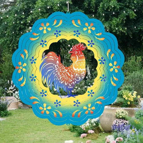Miniatura 12 de Molinillos de viento de abeja colgantes en 3D, regalos de abeja para mujeres, mamá, abuela, papá, escultura cinética de viento de resorte de metal