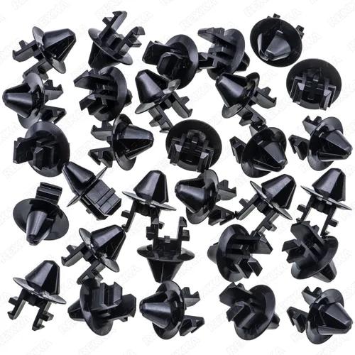 Miniatura 7 de Rexka 20 piezas de clip de retención de rejilla de deflector de aire para cubierta de radiador W708771-S300 compatible con Ford Expedition F-150