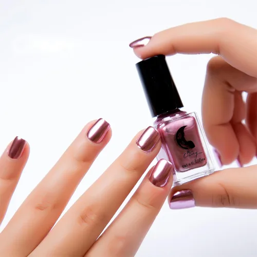 Miniatura 36 de Esmalte de uñas plateado, efecto espejo metálico, decoración de uñas metálica de larga duración no desprendible, esmalte de uñas brillante para 12#