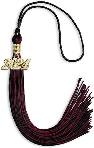 Miniatura 118 de Endea Graduation - Borla de doble color mixto con fecha dorada (negro/dorado antiguo, 2021)