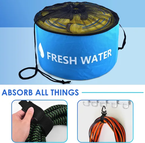 Miniatura 3 de ERKOON Bolsa de almacenamiento de manguera impermeable para caravana, paquete de 4, accesorios organizadores para cámper, bolsa organizadora