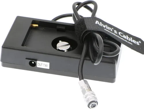 Miniatura 2 de Alvin's Cables Cable de alimentación para BMPCC Blackmagic Cinema Camera 4K BMPCC Fuente de alimentación Adaptador de placa de montaje para batería