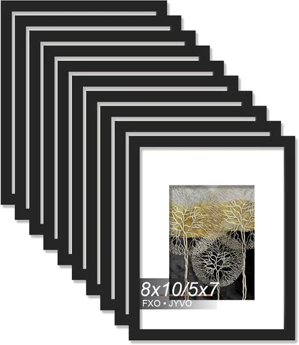 Miniatura 85 de Fxojyvo Marco de Fotos de 4x6, Muestra Foto de 3.5x5 con Paspartú o 4 x 6 Sin Paspartú, Liviano y de Alta Transparencia Marco de 4 por 6 para Pared