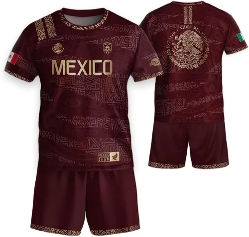 Miniatura 16 de Camiseta de Fútbol Juvenil de México, Camisetas de Fútbol Mexicanas para Niños, Camisetas de México para Niños, Camiseta de Fútbol Mexicana