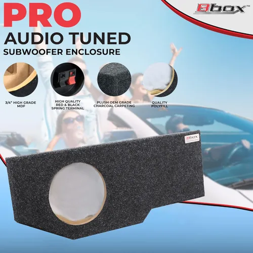 Miniatura 5 de Bbox - Caja sellada de subwoofer individual de 12 pulgadas, compatible con Dodge Ram Quad Cab 2002-2018, cajas y carcasas de subwoofer
