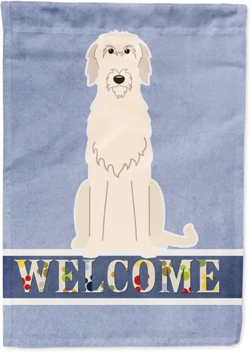 Miniatura 224 de Caroline's Treasures BB5622GF Airedale - Bandera de bienvenida para jardín, bandera decorativa para patio, exteriores, patio, parterres