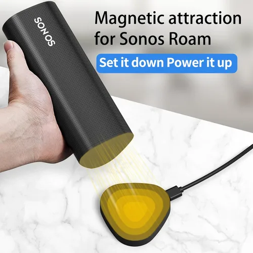 Miniatura 7 de Cargador inalámbrico compatible con Sonos Roam Gen 2nd/1st, base de carga magnética, base de carga para altavoz Bluetooth portátil para Sonos Roam