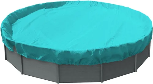 Miniatura 23 de TANG Cubiertas redondas de 10 pies para piscina de 6 pies para tanque redondo sobre el suelo, cubiertas de piscina de hojas de invierno