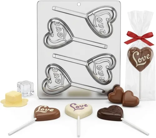 Miniatura 6 de Molde de caramelo de chocolate Love on a Heart Lollipop 218