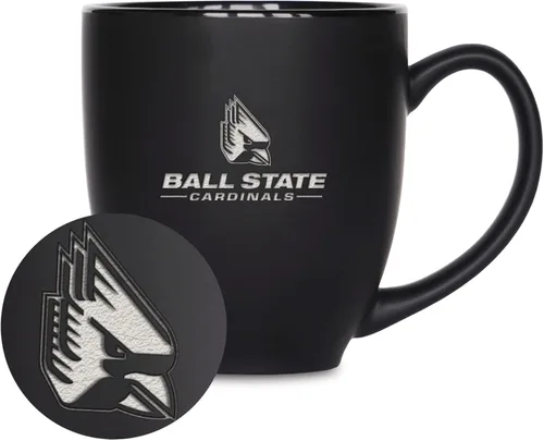 Miniatura 9 de Rico Industries - Taza de cerámica mate negra con grabado láser estándar de 15oz para NCAA (escuelas T & U) - Para bebidas calientes o frías