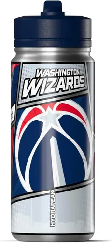 Miniatura 21 de Hydrapeak Milwaukee Bucks - Botella de agua de acero inoxidable con licencia oficial de la NBA de 20 onzas con tapa con pajilla, botella deportiva