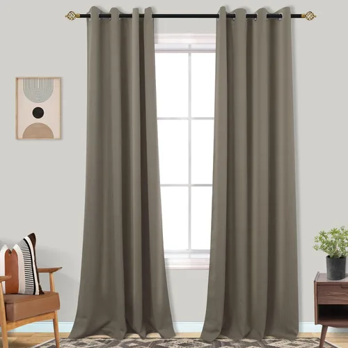Miniatura 55 de Mrs.Naturall Cortinas Azul Real para Dormitorio, Cortinas Opacas Cortas Medianas Azul Cobalto para Cocina Decoración de Habitación de Adolescentes