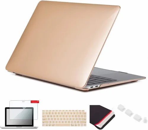 Miniatura 17 de Pack 5 en 1 de carcasa para MacBook Air, de Se7enline, de plástico duro, tacto suave, con protector de teclado de silicón, protector de pantalla