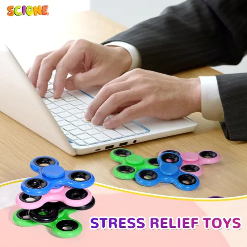 Miniatura 5 de SCIONE Paquete de 18 juguetes giratorios para ansiedad a granel para niños y adultos, juguetes para ansiedad a granel, spinner de mano para bolsas