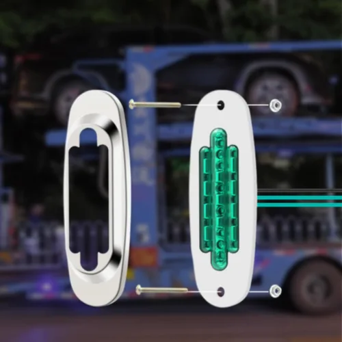 Miniatura 3 de 2 luces LED de marcador de remolque, luz de espacio para montaje en superficie, 5.9 pulgadas, impermeable, sellada, indicadores de marcador lateral
