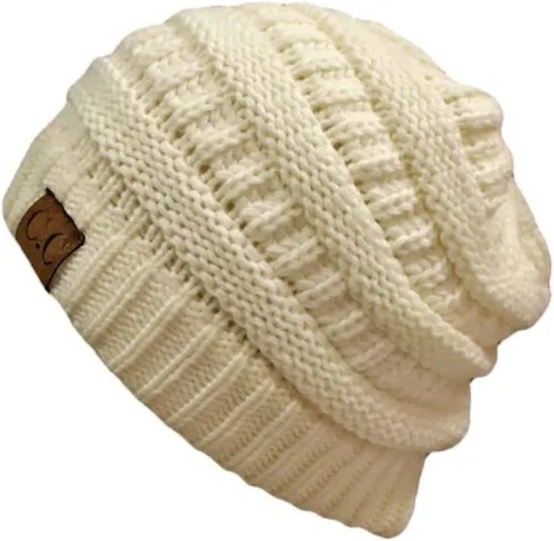 Miniatura 46 de C.C Trendy Warm Chunky Soft Stretch Cable Knit Beanie