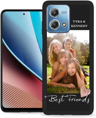 Miniatura 20 de Funda personalizada para Motorola Moto G Stylus 2020 con nombre de foto, texto y foto, GStylus personalizado -20 funda suave y fina (negro) de 6.4