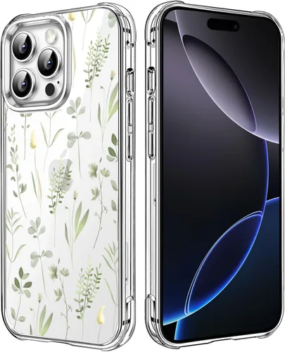 Miniatura 47 de Funda transparente de girasol compatible con iPhone SE 2022 SE 2020 7 8, funda trasera floral para niñas y mujeres, funda protectora transparente