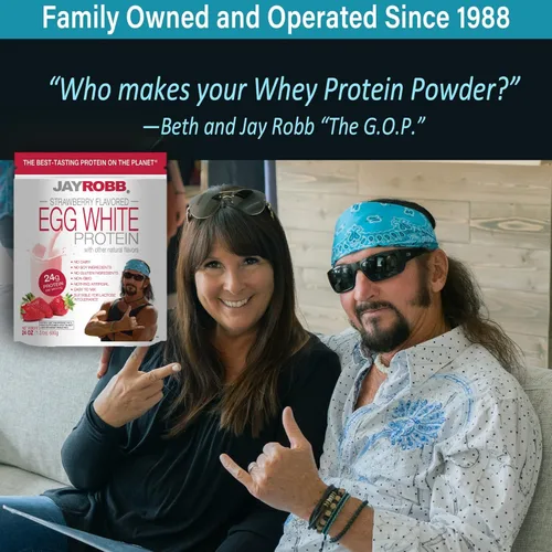 Miniatura 3 de Jay Robb Egg White Protein Powder- Proteína de clara de huevo en polvo, baja en carbohidratos, Keto, vegetariana, sin gluten, sin lactosa, azúcar