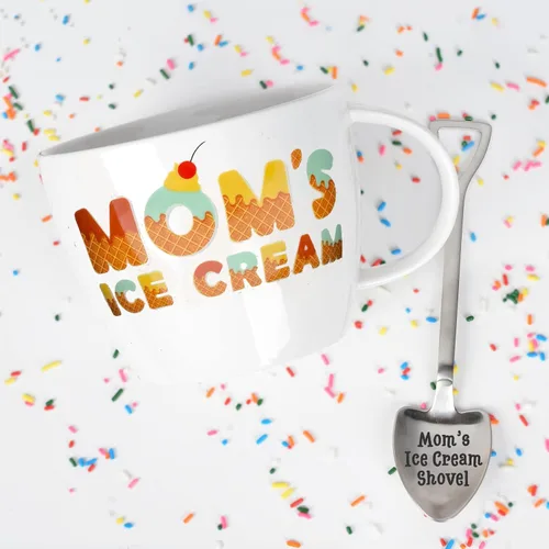 Miniatura 9 de Cuenco y cuchara para helado de Papa, ideal para el día del padre, Navidad o regalo de cumpleaños