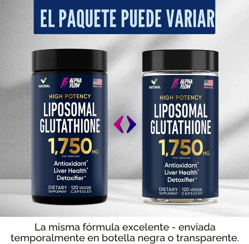 Miniatura 8 de Suplemento de Glutatión Liposomal 1000MG + 750MG - Glutatión Liposomal con VIT C + Complejo Antioxidante de Fosfolípidos - Suplemento