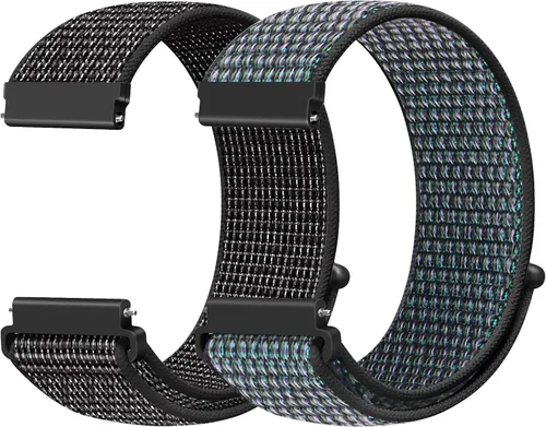 Miniatura 8 de Correas deportivas de nailon de 0.709 in de liberación rápida compatibles con Garmin Venu 4 1.614 in/3S 1.614 in/Venu 2S/Vivoactive 4S/Vivomove