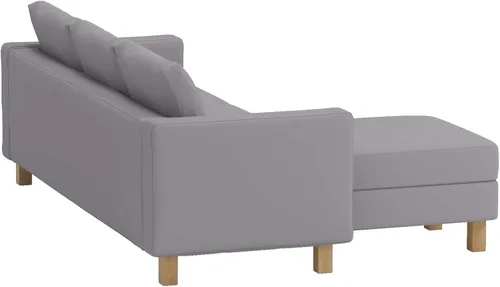 Miniatura 5 de Solo funda de sofá Karlstad de algodón denso de tres asientos y funda de diván de repuesto solo se adapta al sofá de esquina seccional IKEA