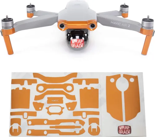 Miniatura 9 de Wrapgrade Funda compatible con DJI Mavic Air 2 Color de acento A (Airforce Silver)