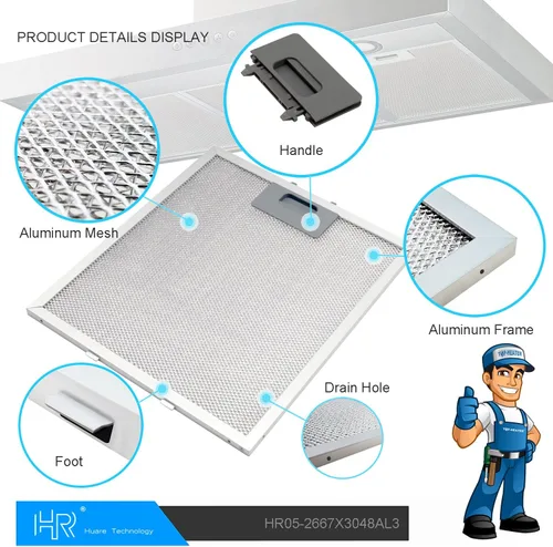 Miniatura 6 de Reemplazo de filtro de campana extractora W10169961A mejorado, se adapta a Whirlpool, Ikea, Kitchen Aid, Jenn Air, filtro de grasa de campana
