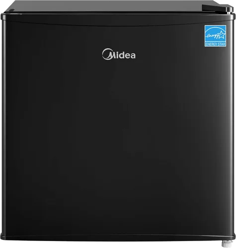 Miniatura 9 de Midea MERM26B0ABB - Mini refrigerador de 2.7 pies cúbicos con certificado Energy Star, termostato ajustable, puerta reversible, bajo ruido para Negro