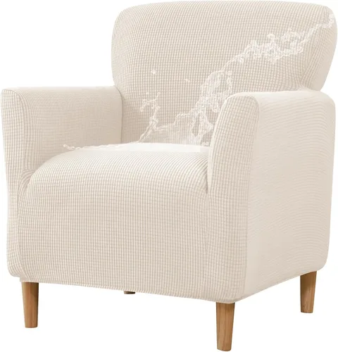 Miniatura 8 de Gollense Funda para sillón de banquete, de terciopelo de lujo, con brazos, fundas elásticas para sillas de sala de estar, funda suave para silla